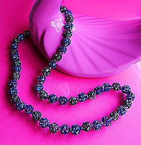 a beautiful vintage costume jewelry necklace