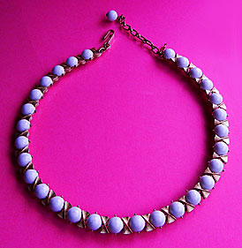 a beautiful vintage costume jewelry necklace