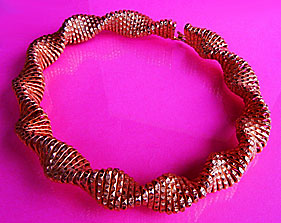 a beautiful vintage costume jewelry necklace