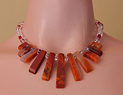 a beautiful vintage costume jewelry necklace