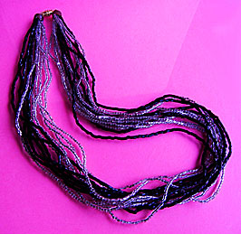 a beautiful vintage costume jewelry necklace