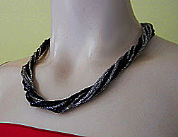 a beautiful vintage costume jewelry necklace