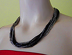 a beautiful vintage costume jewelry necklace