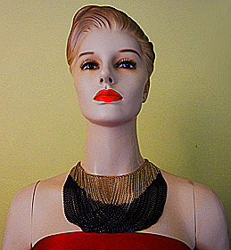 a beautiful vintage costume jewelry necklace