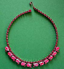 a beautiful vintage costume jewelry necklace