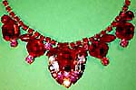 a beautiful vintage costume jewelry necklace unsigned