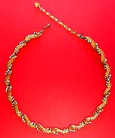 a beautiful vintage costume jewelry choker necklace unsigned