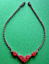 a beautiful vintage costume jewelry choker necklace unsigned