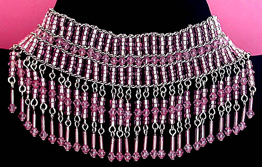 a beautiful vintage costume jewelry parure