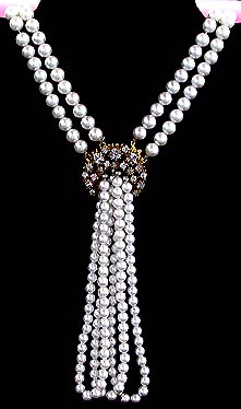 a beautiful vintage costume jewelry parure