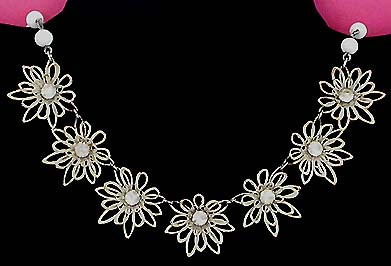 a beautiful vintage costume jewelry parure