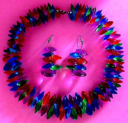 a beautiful vintage costume jewelry parure