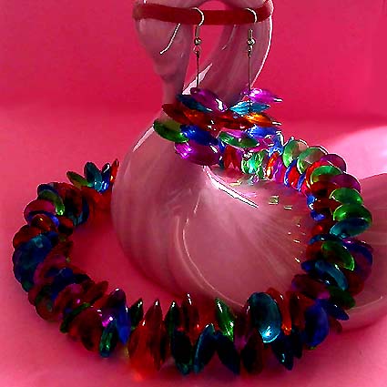 a beautiful vintage costume jewelry parure