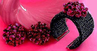 a beautiful vintage costume jewelry parure