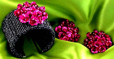 a beautiful vintage costume jewelry parure