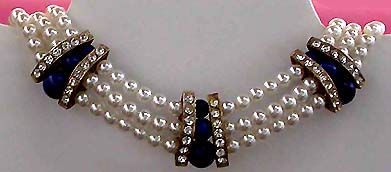 a beautiful vintage costume jewelry parure