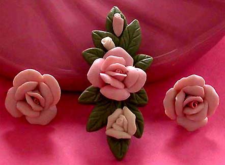 a beautiful vintage costume jewelry parure