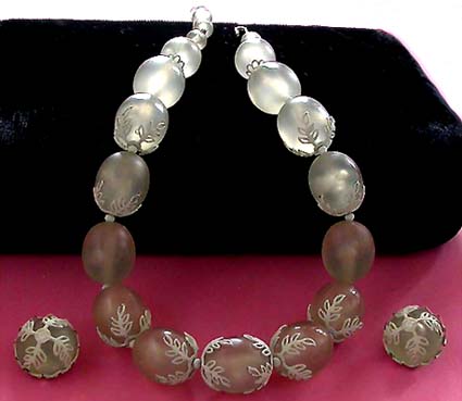a beautiful vintage costume jewelry parure