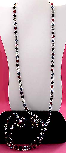 a beautiful vintage costume jewelry parure