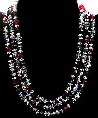 a beautiful vintage costume jewelry parure