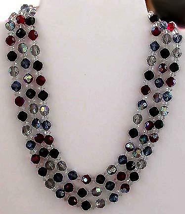 a beautiful vintage costume jewelry parure