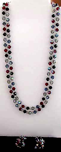 a beautiful vintage costume jewelry parure