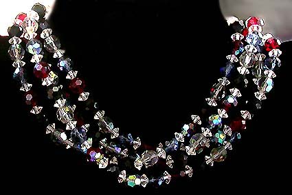 a beautiful vintage costume jewelry parure