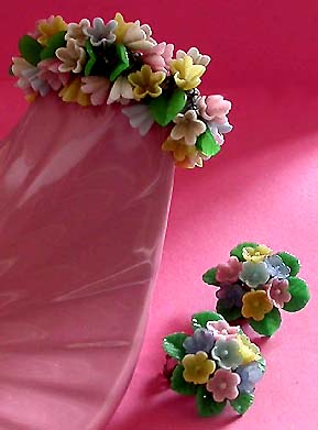 a beautiful vintage costume jewelry parure