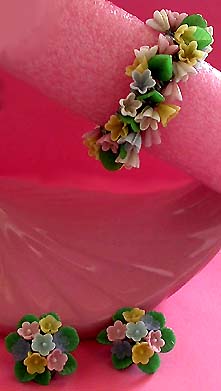 a beautiful vintage costume jewelry parure