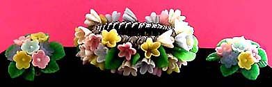a beautiful vintage costume jewelry parure