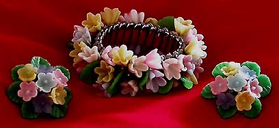 a beautiful vintage costume jewelry parure