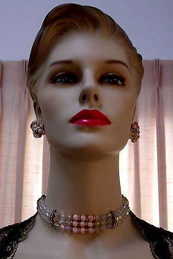 a beautiful vintage costume jewelry parure