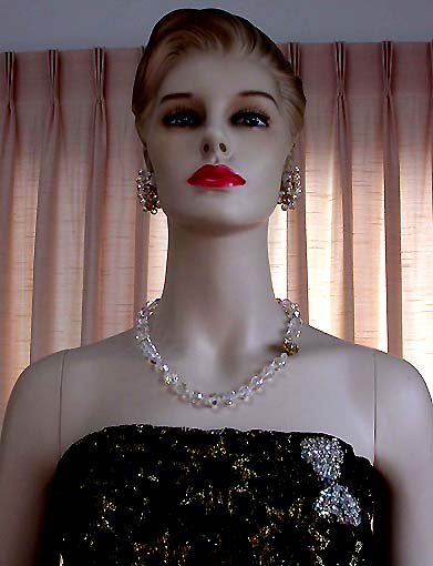 a beautiful vintage costume jewelry parure
