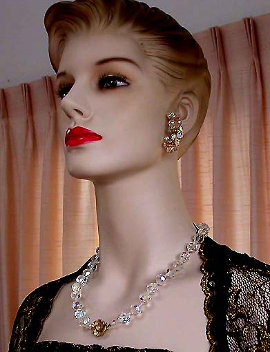 a beautiful vintage costume jewelry parure