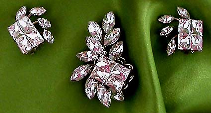 a beautiful vintage costume jewelry parure