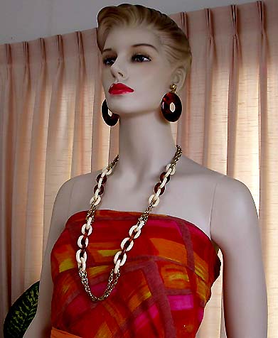 a beautiful vintage costume jewelry parure