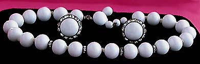 a beautiful vintage costume jewelry parure