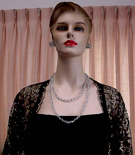 a beautiful vintage costume jewelry parure