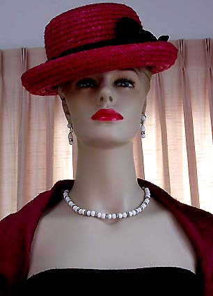 a beautiful vintage costume jewelry parure