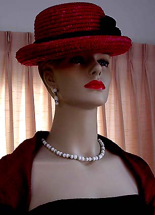 a beautiful vintage costume jewelry parure