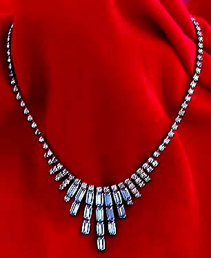 a beautiful vintage costume jewelry parure