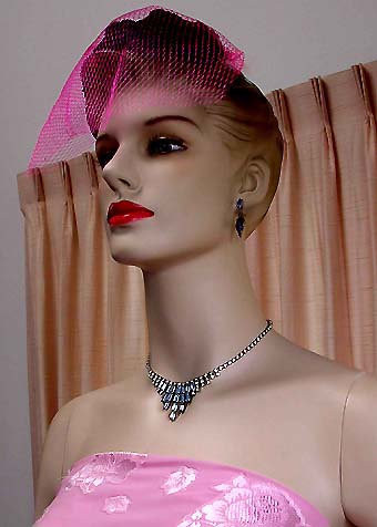 a beautiful vintage costume jewelry parure