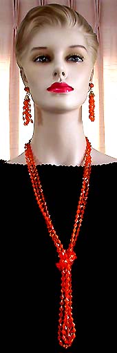 a beautiful vintage costume jewelry parure