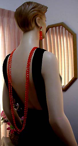 a beautiful vintage costume jewelry parure