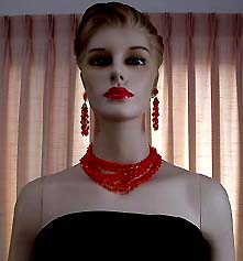a beautiful Juliana vintage costume jewelry necklace, bracelet and earrings