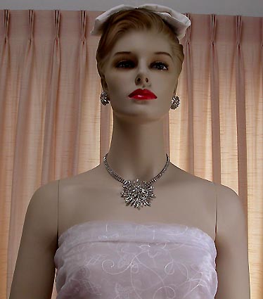 a beautiful vintage costume jewelry parure