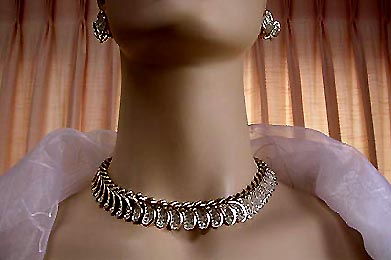 a beautiful vintage costume jewelry parure