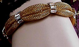 a beautiful vintage costume jewelry parure