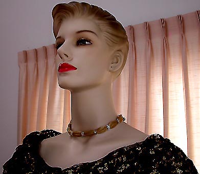 a beautiful vintage costume jewelry parure