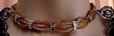 a beautiful vintage costume jewelry parure